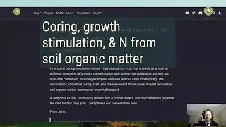 Coring (hollow-tine cultivation) as a growth stimulator, plus estimated N mineralization from SOM