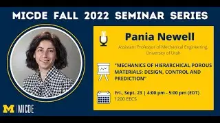 Pania Newell: Mechanics of Hierarchical Porous Materials: Design, Control and Prediction