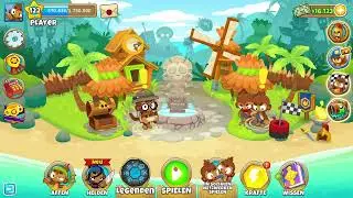 BTD6 Verlorene Gletscherspalte auf Schimpansen Versuch