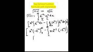 Gamma Function &ndash; All Important Formulas with Tricks | BSc / GATE / Engineering Maths#ytshorts