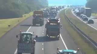 BOEREN PROTEST AANTOCHT A28 ROGAT (OP NAAR STROE)