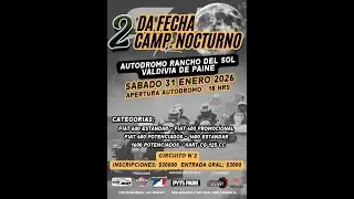 Fiat 600 Standard, 2° Fecha Campeonato Nocturno 2026