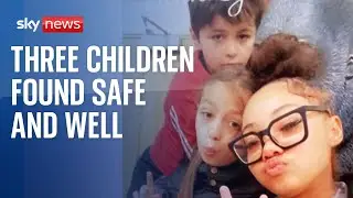 Three children who went missing after day out at Thorpe Park found