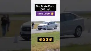 Dacia Logan 2025 Test Brake 🫡 #shorts #dacia #dacialogan #youtubeshorts #new #car