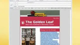 Make over a school newsletter with Outlook 2010&rlm;.mp4