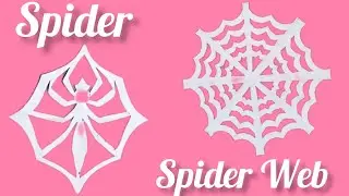 🕷️Spider and Spider Web Paper Craft Ideas #DIY 🕸️