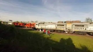B39-8E Locomotive Pair Moving in the HMCR Yard