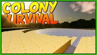 BUIDLING THE GRAND MOAT OF PROTECTION  - Water Manipulation - Let's Play Colony Survival Gameplay