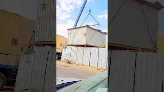 Lifting Container With A Crane| #construction #civilengineering #civil  #civilwork #muhammadirshad