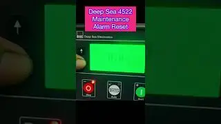 How To Reset Maintenance Alarm in Deep Sea 4522