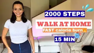 FAST WALK at home 15 min | zumba walking | beginner | fun weight loss | fitflowpi