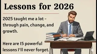 lessons for 2026 || How to Change Your Life better in 2026 || Improve Your English ✅️