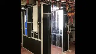 Modular Paint Booth Designed and Built with T-Slotted Extrusions
