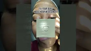Bent nose hoop? I got you! 😉 #NoseRingHack #PiercingCare #JewelryHack#LifeHack#Beautylips