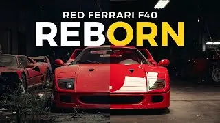 ASMR Car Restoration | Abandoned Red Ferrari F40 1989 Full Rebuild to Factory New