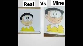 real vs mine drawing #shorts