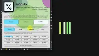 modulo: a toolkit for tinkering with digital musical instruments (demo)