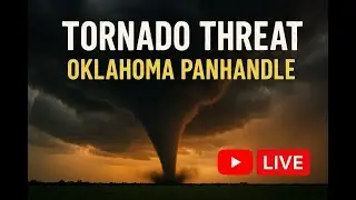 Tornado/Hail threat on the OK/KS Border-LIVE STORM CHASING  #tornado #stormchasing