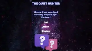 The Quiet Hunter &ndash; Can You Solve This Nighttime Riddle? #quiz #riddlechallenge #riddle