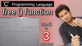 free() function in C (hindi) - dynamic memory allocation || C programming language