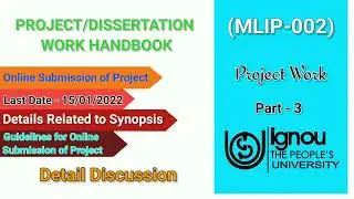 MLIP-002 | GUIDELINES FOR SUBMISSION OF FINAL PROJECT | Last Date of Online Submission 15 January