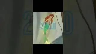 Evolution of The Little Mermaids in Disney Movies #mermaid #shorts #evolution #thelittlemermaid