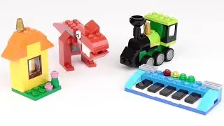 Unboxing Lego classic 11001 Bricks and Ideas - Speed build LEGO House Piano Train Dinosaur Bird