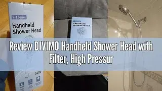 Review DIVIMO Handheld Shower Head with Filter, High Pressure 10 Spray Modes and Power Wash Mode for