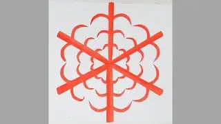 Make Beautiful Diy Paper Snowflake in 4 Minutes | Paper Snowflakes T-23