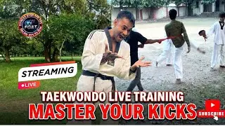 🔴 LIVE: Taekwondo Training & Kicking Workout | Non-Stop Stream 🥋