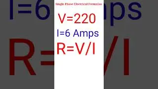 single phase Resistance formula #viralvideo #electrical