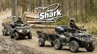 Shark Heavy-Duty ATV/UTV Trailers WOOD 550 / WOOD 1500 ENG