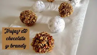 Trufas de chocolate y brandy/Brandy chocolate truffles//Dulce Men-T