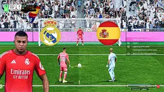FC26 Mbappe vs Yamal Goalkeeper Real Madrid vs Spain Penalty shootout gameplay play station 