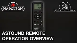 Napoleon Astound Built-In Electric Fireplace Remote Operation Overview