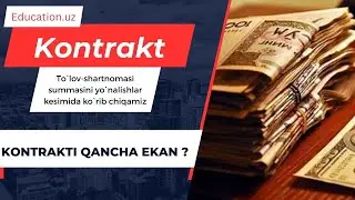 To`lov-shartnoma summalari yo`nalishlar kesimida batafsil- 2024 || Sifati-4K