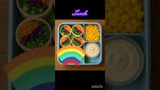 lunch Box Series 10...Colourful Lunch..Rainbow Wrap...