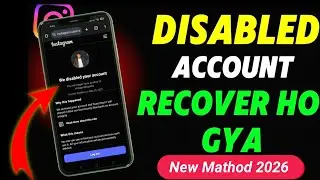 How to fix Disabled Instagram Account Recovery //  Instagram Disabled Account Recovery 2026 🔥📌