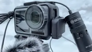 Внешний микрофон BOYA BY-M1Pro для OSMO ACTION  -10 ДБ. Тесты на улице.