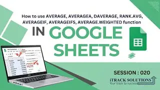 #googlesheets tutorials : 020 about #average #averagea #daverage #rank.avg #averageif #averageifs
