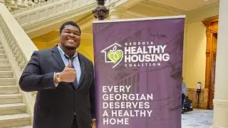 Speaking at the Georgia State Capitol on Housing Barriers for Youth Aging Out of Foster Care