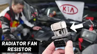 KIA OPTIMA RADIATOR FAN RESISTOR REPLACEMENT LOCATION REMOVAL