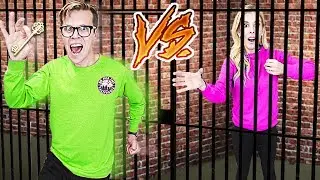 GAME MASTER Escape Room Challenge! (Husband Vs. Wife in Real Life) Rebecca Zamolo