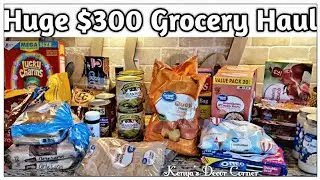 Huge $300 Walmart Grocery Haul | Restocking The Pantry and Freezer | Vlogust | Kenya's Decor Corner