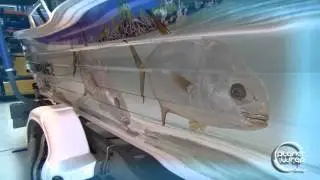 Boatwrap sportfish Hull full print