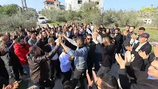 استقبال مرتب حمام العريس فراس ابو عسل والفنان اسامة القبج - عنبتا 2022
