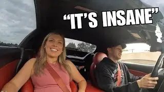 1000+ HP Corvette C6 Ride with Bri &ndash; Watch Her Reaction! #twinturbocorvette #corvettec6