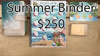 Summer Binder | Cash Stuffing | Savings Challenges | $250 | Counting Cash | Donations | Dave Ramsey