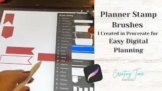 Planner Stamp Brushes I Created in Procreate for Easy Digital Planning