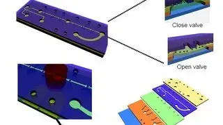 Fabrication process of photopolymer microvalves